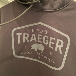 NEW MENS large Traeger Black Hoodie